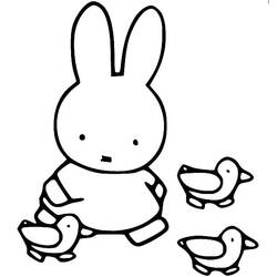 Dessin à colorier: Miffy (Personnages de dessins animés) #202732 - Coloriages à Imprimer Gratuits