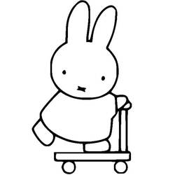 Dessin à colorier: Miffy (Personnages de dessins animés) #202735 - Coloriages à Imprimer Gratuits