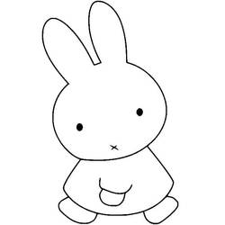 Dessin à colorier: Miffy (Personnages de dessins animés) #202737 - Coloriages à Imprimer Gratuits
