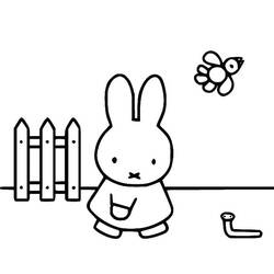 Dessin à colorier: Miffy (Personnages de dessins animés) #202738 - Coloriages à Imprimer Gratuits