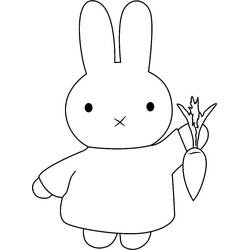 Dessin à colorier: Miffy (Personnages de dessins animés) #202740 - Coloriages à Imprimer Gratuits