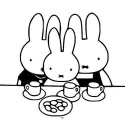 Dessin à colorier: Miffy (Personnages de dessins animés) #202743 - Coloriages à Imprimer Gratuits