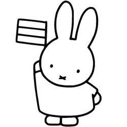 Dessin à colorier: Miffy (Personnages de dessins animés) #202744 - Coloriages à Imprimer Gratuits
