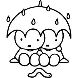 Dessin à colorier: Miffy (Personnages de dessins animés) #202745 - Coloriages à Imprimer Gratuits