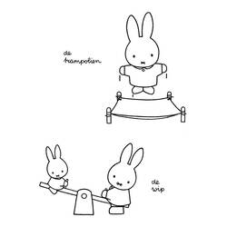 Dessin à colorier: Miffy (Personnages de dessins animés) #202748 - Coloriages à Imprimer Gratuits