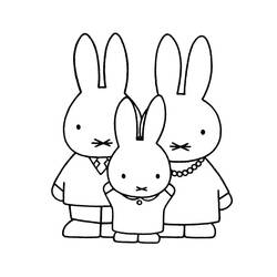 Dessin à colorier: Miffy (Personnages de dessins animés) #202749 - Coloriages à Imprimer Gratuits