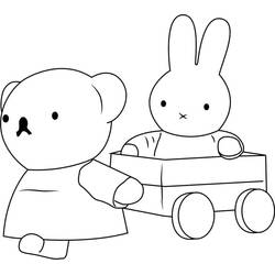 Dessin à colorier: Miffy (Personnages de dessins animés) #202752 - Coloriages à Imprimer Gratuits