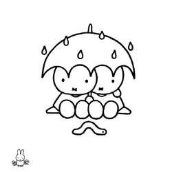 Dessin à colorier: Miffy (Personnages de dessins animés) #202756 - Coloriages à Imprimer Gratuits