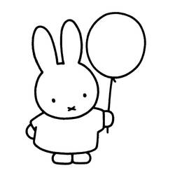 Dessin à colorier: Miffy (Personnages de dessins animés) #202757 - Coloriages à Imprimer Gratuits