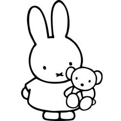 Dessin à colorier: Miffy (Personnages de dessins animés) #202761 - Coloriages à Imprimer Gratuits
