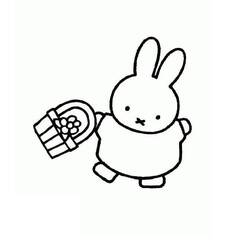 Dessin à colorier: Miffy (Personnages de dessins animés) #202762 - Coloriages à Imprimer Gratuits