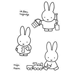 Dessin à colorier: Miffy (Personnages de dessins animés) #202765 - Coloriages à Imprimer Gratuits