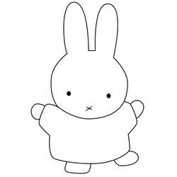 Dessin à colorier: Miffy (Personnages de dessins animés) #202767 - Coloriages à Imprimer Gratuits