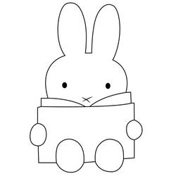 Dessin à colorier: Miffy (Personnages de dessins animés) #202769 - Coloriages à Imprimer Gratuits