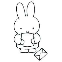 Dessin à colorier: Miffy (Personnages de dessins animés) #202770 - Coloriages à Imprimer Gratuits