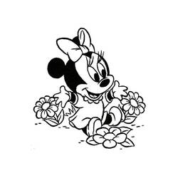 Dessin à colorier: Minnie (Personnages de dessins animés) #179505 - Coloriages à Imprimer Gratuits