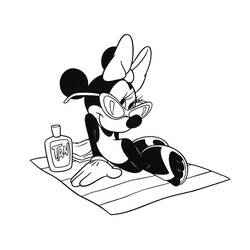 Dessin à colorier: Minnie (Personnages de dessins animés) #179507 - Coloriages à Imprimer Gratuits