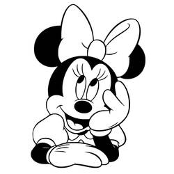 Dessin à colorier: Minnie (Personnages de dessins animés) #179508 - Coloriages à Imprimer Gratuits
