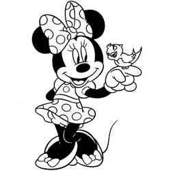 Dessin à colorier: Minnie (Personnages de dessins animés) #179509 - Coloriages à Imprimer Gratuits