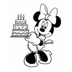 Dessin à colorier: Minnie (Personnages de dessins animés) #179510 - Coloriages à Imprimer Gratuits