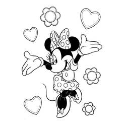 Dessin à colorier: Minnie (Personnages de dessins animés) #179512 - Coloriages à Imprimer Gratuits