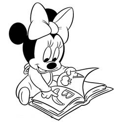 Dessin à colorier: Minnie (Personnages de dessins animés) #214931 - Coloriages à Imprimer Gratuits