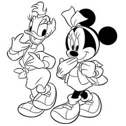 Dessin à colorier: Minnie (Personnages de dessins animés) #214933 - Coloriages à Imprimer Gratuits