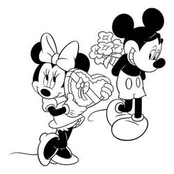 Dessin à colorier: Minnie (Personnages de dessins animés) #214935 - Coloriages à Imprimer Gratuits