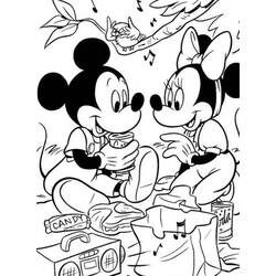 Dessin à colorier: Minnie (Personnages de dessins animés) #214936 - Coloriages à Imprimer Gratuits