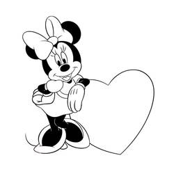 Dessin à colorier: Minnie (Personnages de dessins animés) #214939 - Coloriages à Imprimer Gratuits