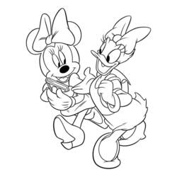 Dessin à colorier: Minnie (Personnages de dessins animés) #214940 - Coloriages à Imprimer Gratuits