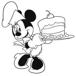 Dessin à colorier: Minnie (Personnages de dessins animés) #214941 - Coloriages à Imprimer Gratuits