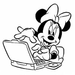 Dessin à colorier: Minnie (Personnages de dessins animés) #214942 - Coloriages à Imprimer Gratuits
