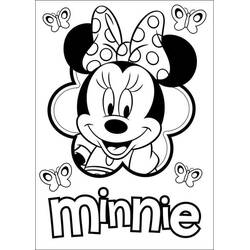 Dessin à colorier: Minnie (Personnages de dessins animés) #214944 - Coloriages à Imprimer Gratuits