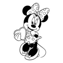 Dessin à colorier: Minnie (Personnages de dessins animés) #214947 - Coloriages à Imprimer Gratuits