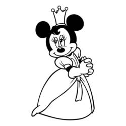 Dessin à colorier: Minnie (Personnages de dessins animés) #214950 - Coloriages à Imprimer Gratuits