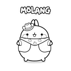 Dessin à colorier: Molang (Personnages de dessins animés) #209150 - Coloriages à Imprimer Gratuits