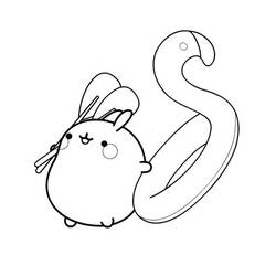 Dessin à colorier: Molang (Personnages de dessins animés) #209152 - Coloriages à Imprimer Gratuits