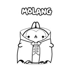 Dessin à colorier: Molang (Personnages de dessins animés) #209154 - Coloriages à Imprimer Gratuits