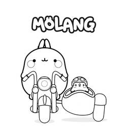 Dessin à colorier: Molang (Personnages de dessins animés) #209158 - Coloriages à Imprimer Gratuits