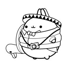Dessin à colorier: Molang (Personnages de dessins animés) #209159 - Coloriages à Imprimer Gratuits