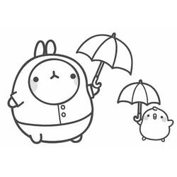 Dessin à colorier: Molang (Personnages de dessins animés) #209161 - Coloriages à Imprimer Gratuits