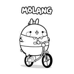 Dessin à colorier: Molang (Personnages de dessins animés) #209164 - Coloriages à Imprimer Gratuits