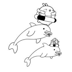 Dessin à colorier: Molang (Personnages de dessins animés) #209168 - Coloriages à Imprimer Gratuits