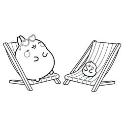 Dessin à colorier: Molang (Personnages de dessins animés) #209174 - Coloriages à Imprimer Gratuits