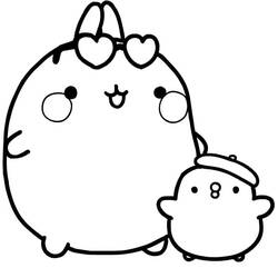 Dessin à colorier: Molang (Personnages de dessins animés) #209175 - Coloriages à Imprimer Gratuits