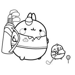 Dessin à colorier: Molang (Personnages de dessins animés) #209180 - Coloriages à Imprimer Gratuits