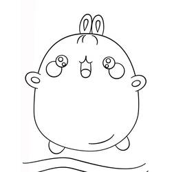 Dessin à colorier: Molang (Personnages de dessins animés) #209181 - Coloriages à Imprimer Gratuits