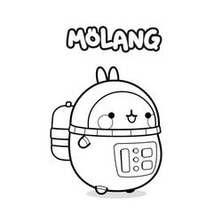 Dessin à colorier: Molang (Personnages de dessins animés) #209182 - Coloriages à Imprimer Gratuits