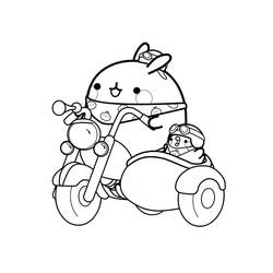 Dessin à colorier: Molang (Personnages de dessins animés) #209185 - Coloriages à Imprimer Gratuits